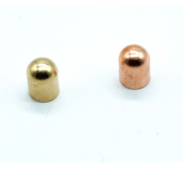 OEM Precision Custom Copper Cap End Fitting Brass/Copper Pipe Cap for Sealing Tubes